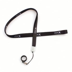 Wholesale Design Sublimation <b>Polyester</b> Personalized Silicone Ring Pen Holder Neck <b>Lanyard</b> with logo - Product Image 4