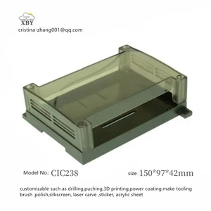 Caja de conexiones de Control Industrial Abs transparente <span class=keywords><strong>Carril</strong></span> <span class=keywords><strong>Din</strong></span> Caja eléctrica Plc Control Plc Caja de plástico 90*75*40mm CIC234 - Product Image 5