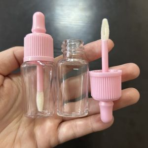 ISMSN Ingrosso Tubetto Lucidalabbra da 10ml Personalizzabile con Logo, a Forma di Biberon, con Tappo <span class=keywords><strong>Rosa</strong></span>, Vuoto e Trasparente, per Trucco Bambini - Product Image 1