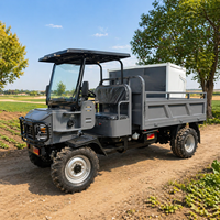Meilleures ventes : Camion benne sur roues tout-terrain pour vergers, auto-déchargeur, transporteur à haute efficacité