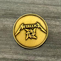 En gros : Pin's musical en métal vintage du groupe METAL LICA, badges de collection souvenirs, pin's de merchandising musical en métal pour sacs à dos et sacs
