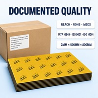 Mat de Dampening Automobile Flottant Certifié IATF 16949, Isolation Phonique et Anti-Vibrations en Butyl 2mm 500x800mm, Vente en Gros Usine