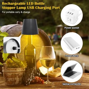 Kabellose Wiederaufladbare Flaschenlampe Wasserdichte LED Wein Jeder Flaschenbeleuchtung Schnurlose Tragbare Dimmbare Lichtleisten für Draußen und Schreibtisch - Product Image 3