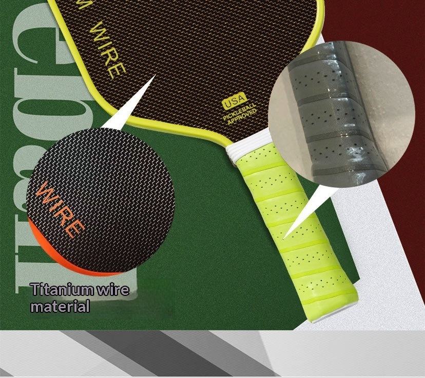 Copper Wire Racket Carbon Fiber Titanium Wire Pickleball Racket Molding Hot Press ...