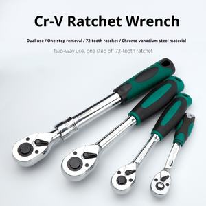 طقم أدوات إصلاح يدوية مكون من 61 قطعة من الفولاذ الكروم فاناديوم مع مقابس 1/2 بوصة في حقيبة صلبة لإصلاح السيارات - Product Image 3