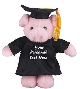 Peluche souvenir de saison de remise des diplômes CE EN71 CPC 25cm cochon agneau <span class=keywords><strong>Panda</strong></span> <span class=keywords><strong>docteur</strong></span> poupée robe de célibataire casquette avec logo vente en gros OEM ODM - Product Image 6