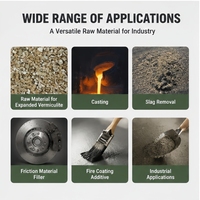 Flocons de Vermiculite Brute Premium pour la Construction, l'Horticulture, l'Amélioration de l'Adhérence, le Remplissage Environnemental, Usage Polyvalent, Qualité Vrac