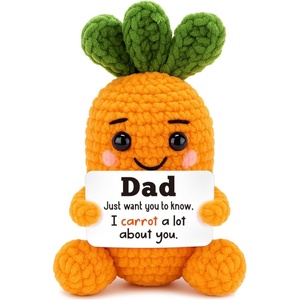 Regalos de Cumpleaños de Zanahorias Tejidas a Crochet Hechas a Mano para el Nuevo Papá, el Abuelo y el Mejor Papá, Regalo Único para Hombres, para Animar y Apoyar - Product Image 5