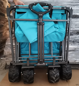 <span class=keywords><strong>Beau</strong></span> <span class=keywords><strong>chariot</strong></span> de <span class=keywords><strong>jardin</strong></span> pliable en acier robuste <span class=keywords><strong>chariot</strong></span> de transport en plein air PU outils de plage camping certifié OEM GS - Product Image 6