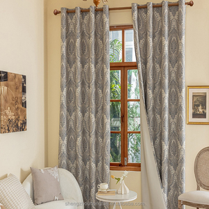 Polyester rèm cửa tối huy chương màn Damask mô hình cửa sổ phương pháp điều trị cổ điển Rèm tấm cho phòng khách hoặc phòng ngủ - Product Image 1