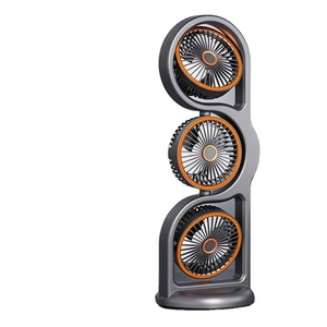Wholesale Triple Head Desktop Rechargeable <b>Battery</b> <b>Operated</b> Bladeless Portable Desk Fan for Home Office Dorm - Product Image 1