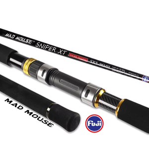 คันเบ็ดตกปลา Top MADMOUSE Sniper <span class=keywords><strong>XT</strong></span> 96H/96MH <span class=keywords><strong>Fuji</strong></span> Parts Cross Carbon Shore Jigging Rod Lure 20-120g PE 1-5 #   คันเบ็ดตกปลาทะเลน้ำเค็ม - Product Image 1