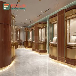 Minimalist Custom Jewelry Showcase Manufacturer Wood Frame Jewelry Shop Jewelry Cabinet - Product Image 3