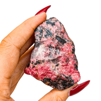 Pierre brute de rhodonite naturelle en gros, spécimens minéraux, utilisée pour le polissage, la sculpture et le traitement des chakras