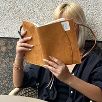 Sac fourre-tout tendance en Tyvek pour couverture de livre, réutilisable, écologique, en papier DuPont, pour carnets et journaux, avec poignée, format A5, fait main