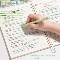 Carnet d'étudiant mignon et adorable à couverture rigide, reliure spirale, classeur à feuilles mobiles de haute qualité, grille détachable, cadeau idéal