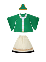 Costume de lutin de la Saint-Patrick Robe de soirée gobelin irlandais Cosplay Costumes de performance pour enfants Costumes ethniques irlandais