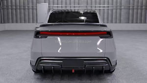 ชุดแต่งคาร์บอนไฟเบอร์สำหรับ Tesla Model Y คุณภาพสูง ใหม่เอี่ยม 100% แบบยึดติดด้วยสกรู  ประกอบด้วยลิ้นกันชนหน้า ดิฟฟิวเซอร์ สปอยเลอร์ สเกิร์ตข้าง และกันชน - Product Image 6