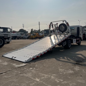 HOWO 4x2 LHD/RHD 115HP Camion de remorquage à plateau diesel, plateau de 5,6 m, treuil de 7 tonnes, capacité de 2 véhicules, neuf, pour le sauvetage routier et le récupération de véhicules ferrailleux - Product Image 4