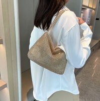 Sac à main coréen PEIQUAN pour femme, sac bandoulière multifonctionnel avec strass brillants, tendance