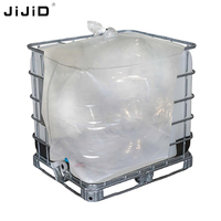 Conteneur IBC de 1000 litres de qualité alimentaire JIJID, réservoir en acier avec doublure en plastique pour le transport d'huiles et d'engrais