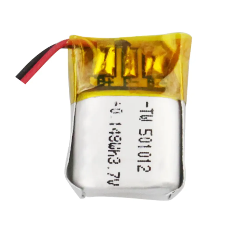 Baterai Lithium Isi Ulang Kecil TW, 3.7V 501012 40Mah untuk Baterai Earphone Nirkabel dengan Sertifikat BIS