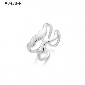 Anillo de Moda Amy Amy A3430, Chapado en Plata 925, Geométrico Moderno, Joyería de Uso Diario para Mujer, Regalo - Product Image 5