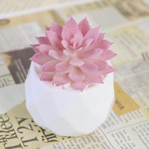 Nuevas Macetas Decorativas de Plástico Realistas para Suculentas, Centro de Mesa, Macetas Artificiales Rosas para Suculentas - Product Image 3