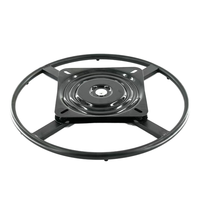 Plaque pivotante ODM à 360 degrés pour chaises, en acier noir, avec retour automatique et mémoire de position, pour base de tabouret de bar et mobilier