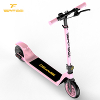 Patinete Eléctrico Urbano de Altura Ajustable de 12.5 MPH, Patinete Eléctrico para Niños con Llantas Sólidas de 6.5 Pulgadas, Patinete Eléctrico para Viajes Diarios con Altavoz