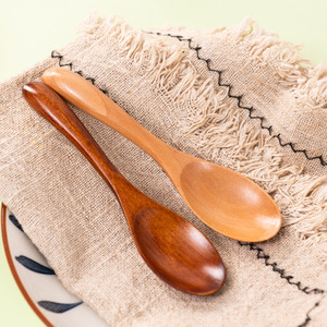 Grande cuillère à nouilles en bois de hêtre classique, écologique, à long manche, cuillère à soupe, cuillère de cuisine, louche - Product Image 6