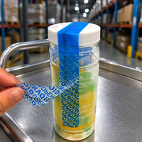 Strabwerry Anti-Counterfeit Tamper-Evident PET Adhesive Sticker Anti-Ultraviolet Barcode Die-Cut for Consumer Electronics