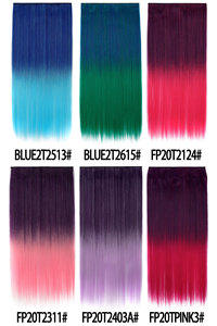 Extensiones de Cabello Lacio de 60 cm con Clip, 5 Clips, Cabello Sintético para Mujer, Disfraz de Halloween, Postizo Largo - Product Image 6