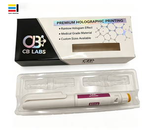 Caja de Cartón Personalizada con Ventana para Botellas de 3ml y 10ml, <span class=keywords><strong>Etiquetas</strong></span> con Bandeja Interior de Plástico y Laminación de Película - Product Image 6