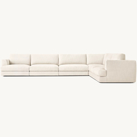 Mobilier modulaire moderne simple et confortable peut être personnalisé canapé en tissu combiné en forme de L