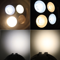 Projecteur lumineux avec 4 yeux à LED COB 50W, lumière blanche chaude ou froide, éclairage de scène, nouveau modèle 2019