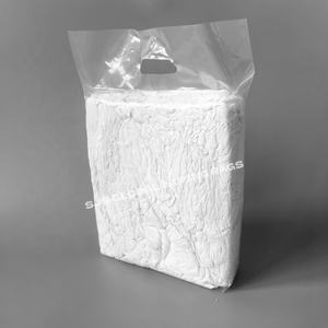 Trapos de Algodón Blancos de Grado A para Absorción, Trapos de Taller para Limpieza - Product Image 1