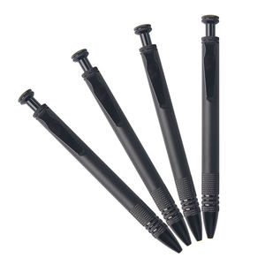 Bolígrafo Personalizable de Metal Negro para Negocios, Ancho de Escritura de 1.0 mm, Regalo Corporativo con Logotipo Personalizado - Product Image 1