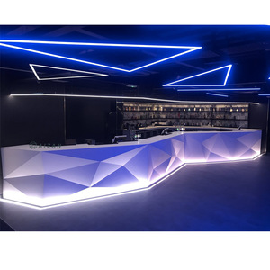Meubles de bar contemporains Comptoir de bar éclairé avec LED fantaisie Design pour narguilé <span class=keywords><strong>Lounge</strong></span> <span class=keywords><strong>Music</strong></span> <span class=keywords><strong>Restaurant</strong></span> - Product Image 1