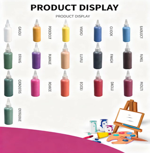 Pittura Acrilica per Bambini 100ml, Pigmento Organico a Base d'Acqua per Dipingere a Mano, Decorare Bambole in Gesso, Arte Murale Interna ed Esterna, 1kg all'Ingrosso - Product Image 6