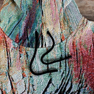 Personalizzato <span class=keywords><strong>Eye</strong></span> Painting Jacquard tessuto arazzo fusione felpe misto cotone arazzo <span class=keywords><strong>abbigliamento</strong></span> e felpe con cappuccio - Product Image 6