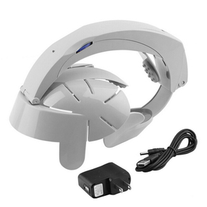 Popular nuevo casco de masaje de cabeza de presión de aire automático masajeador de cabeza eléctrico de doble vibración para relajación cerebral mejorar el sueño - Product Image 3