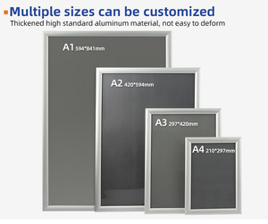 Thiết kế mới sản xuất nhôm <span class=keywords><strong>Snap</strong></span> khung giá rẻ A0 A1 A2 A3 <span class=keywords><strong>A4</strong></span> <span class=keywords><strong>Poster</strong></span> <span class=keywords><strong>Snap</strong></span> khung 25 mét bảng quảng cáo cho hình ảnh hiển thị - Product Image 6