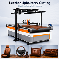 Máquina de Corte Digital de Cama Plana para Cuero Decorativo, Cuero para Empeines de Zapatos, Cuero PU para Zapatos y Cuero PVC para Zapatos con Sistema CNC