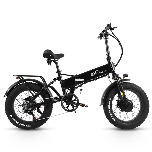 20-inch Folding Off-road Electric Bicycle with Fat Tire Aluminum Alloy Frame 48V Lithium Battery Hydraulic Disc Brakes
