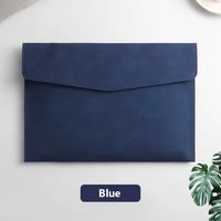 Carpeta Portadocumentos A4 de Cuero PU, Resistente al Agua, Tamaño Personalizable, Organizador de Documentos para Oficina y Escuela
