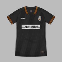 Maillot de football rétro HOSTARON personnalisé avec motif sublimé, col rond, logo brodé, numéro, pour homme
