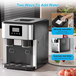 Nuovo arrivo <span class=keywords><strong>3</strong></span>-in-1 refrigeratore d'acqua senza bottiglia macchina elettrica per ghiaccio/frantoio 40lbs/24H 1.8L Bullet <span class=keywords><strong>Cube</strong></span> - Product Image 6