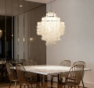 Carillon <span class=keywords><strong>à</strong></span> vent en coquillages naturels, lustre de style européen, décoration de salon, salle <span class=keywords><strong>à</strong></span> manger, lustre romantique, protection des yeux - Product Image 2