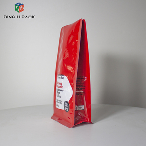 Wholesale Plastic Aluminum Foil <b>Coffee</b> Bag Side Gusset 250g 500g 1kg Dark Brown Flat Bottom <b>Coffee</b> Bag with <b>Pocket</b> Zipper - Product Image 3